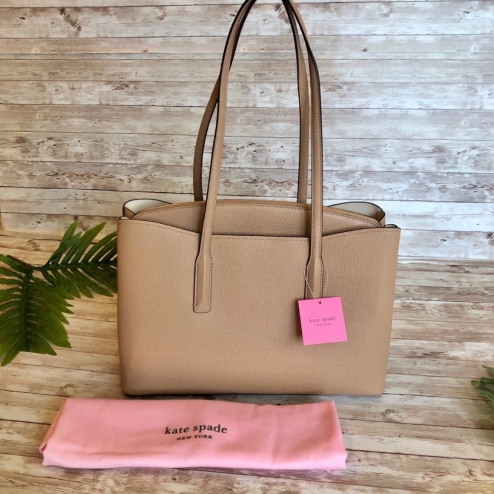 NWT Kate Spade Light Fawn Margaux Work Tote - Picture 5 of 16